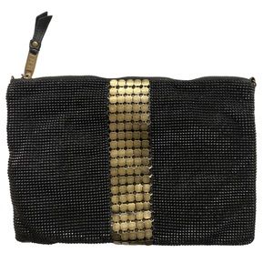 NWT Whiting & Davis Antique Panel Metal Crossbody Bag